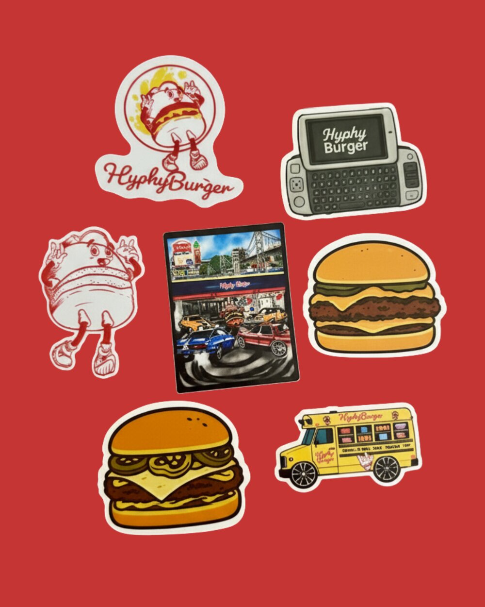 Stickers — Merch at Hyphy Burger Oakland